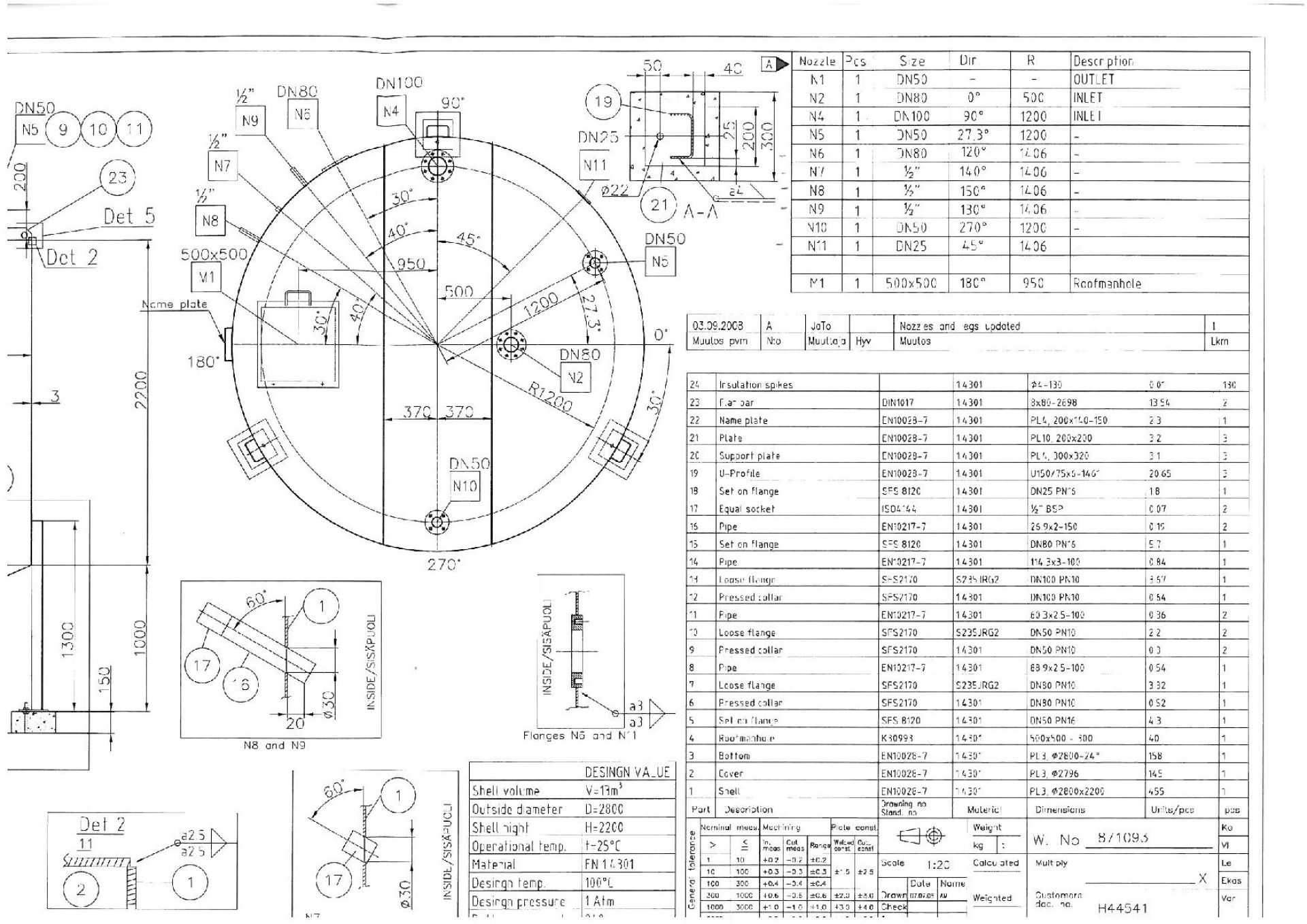 Lagerbehälter aus Edelstahl (V2A), WSt 1.4301 (5)