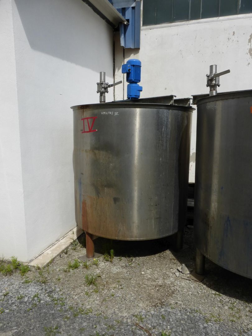 Rührwerkbehälter aus Edelstahl (V2A), WSt. 1.4301 (2)