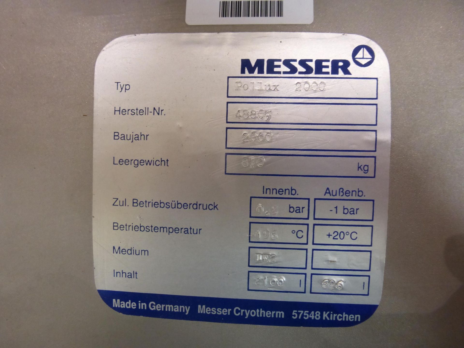 Druckbehälter aus Edelstahl, vakuum-superisoliert (2)