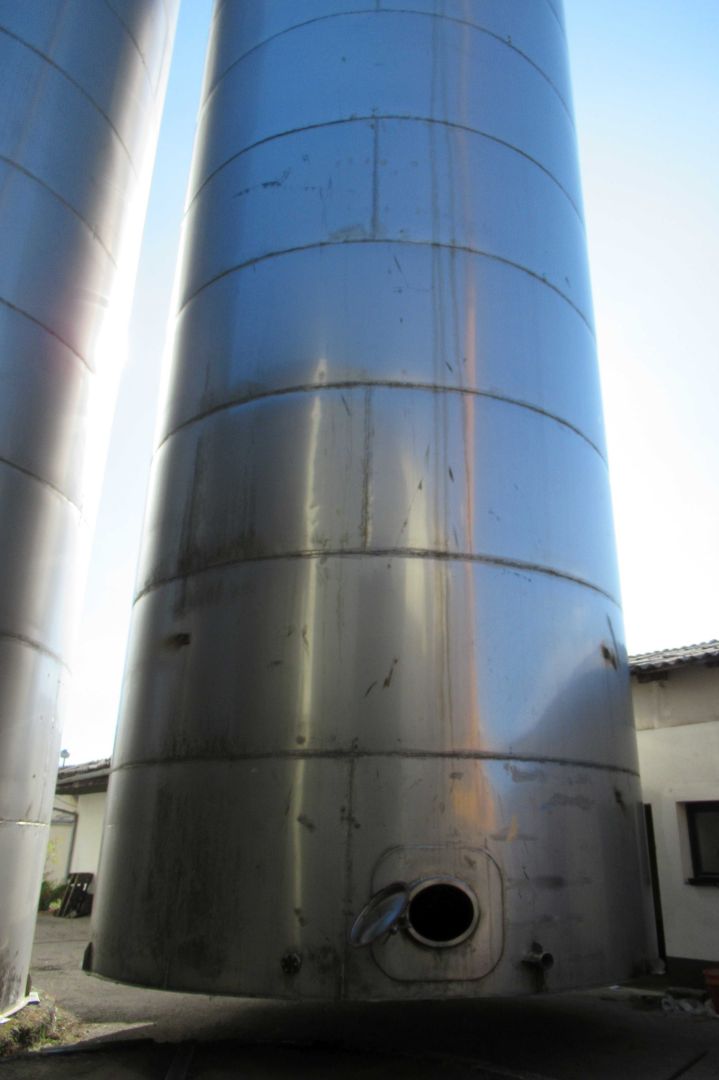 Lagerbehälter aus Edelstahl (V2A), Flachboden (3)