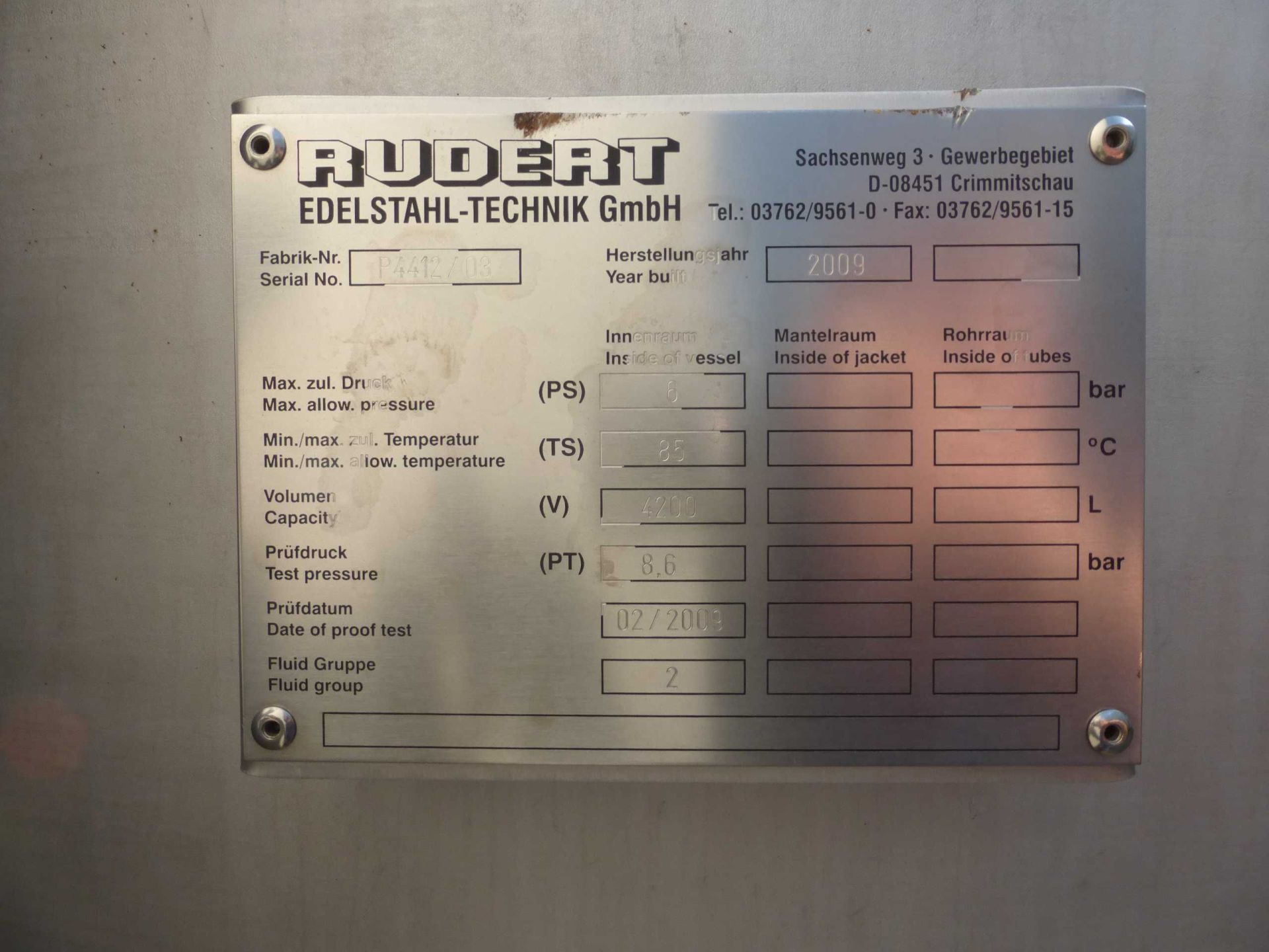 Filterbehälter aus Edelstahl (V4A), WSt. 1.4401 (4)