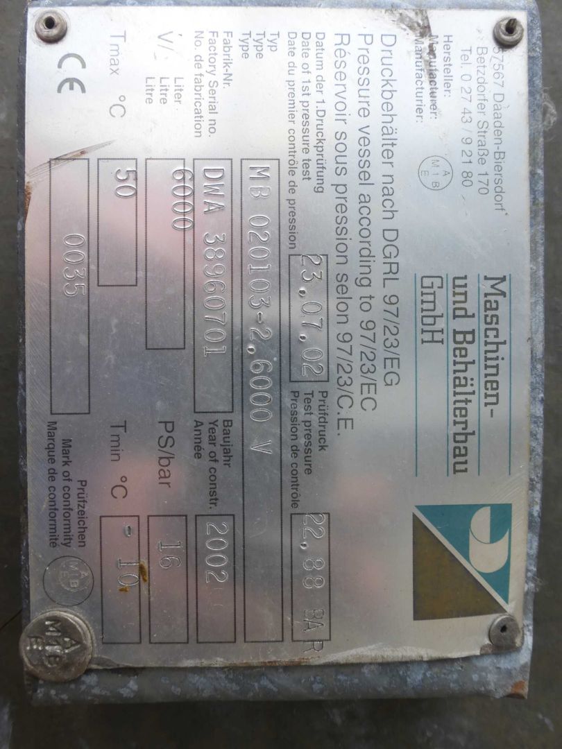 Druckluftbehälter, Stahl verzinkt (4)