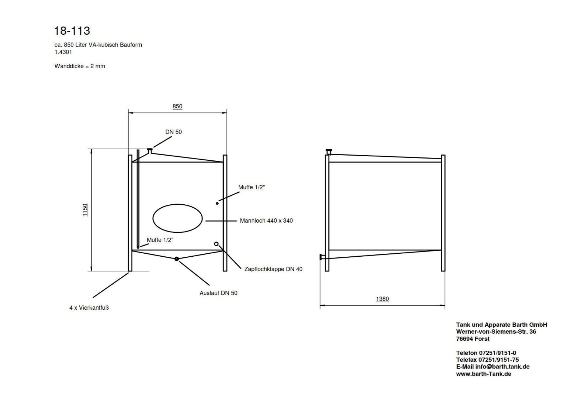 Edelstahlbehälter aus V2A, WSt. 1.4301 IIIc (3)