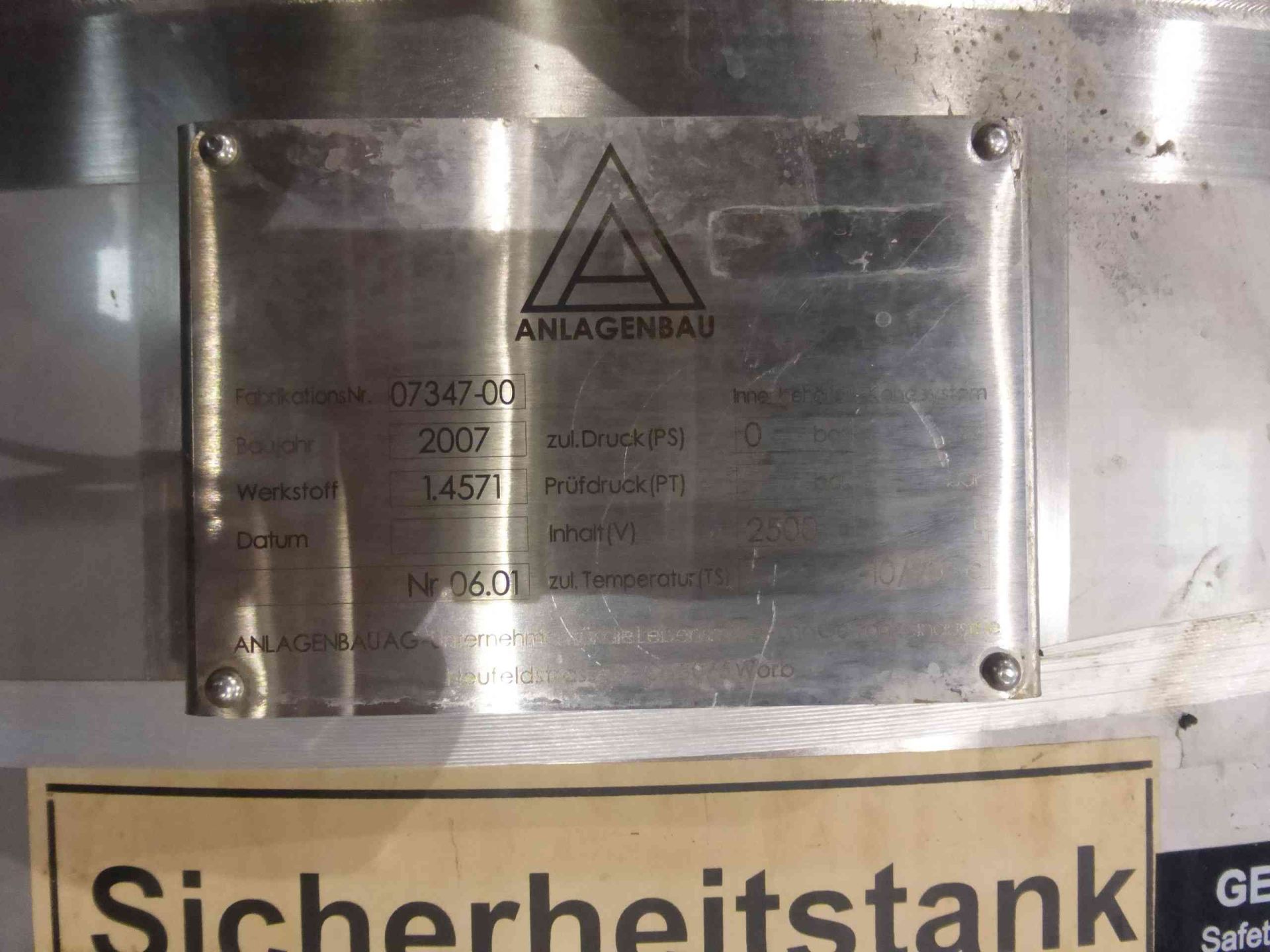 Lagerbehälter aus Edelstahl (V4A), WSt. 1.4571 (3)