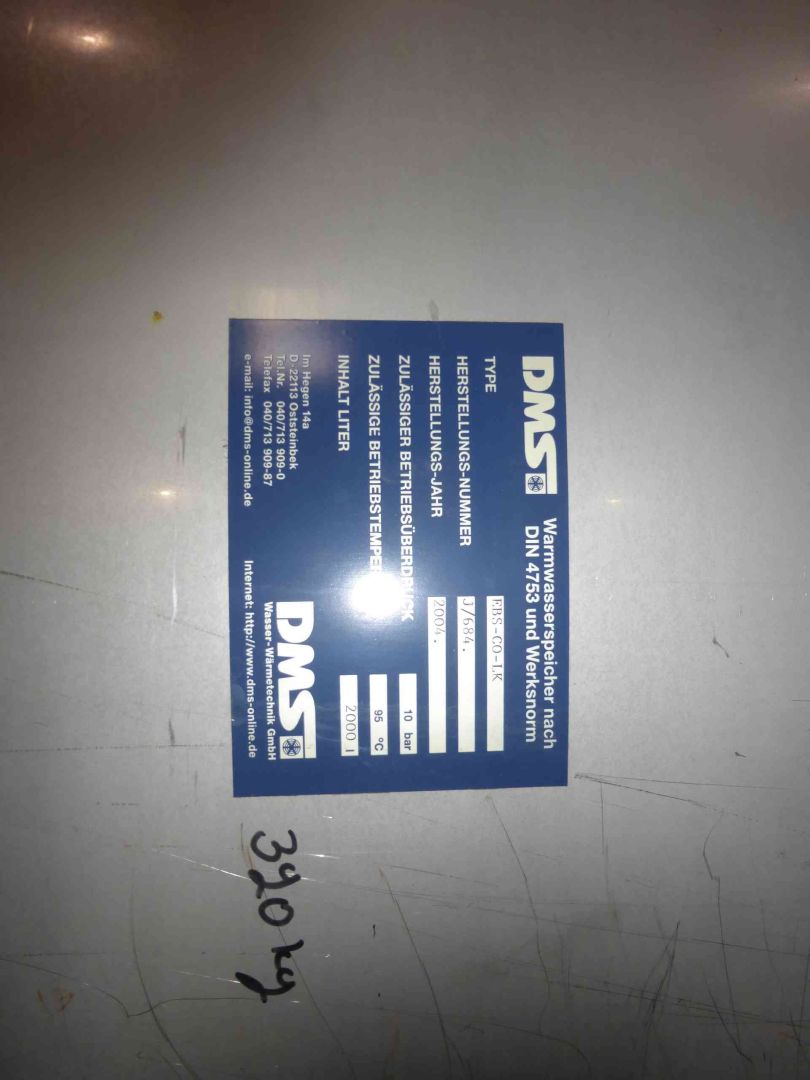 Druckbehälter aus Edelstahl (V4A), WSt. 1.4571 (3)