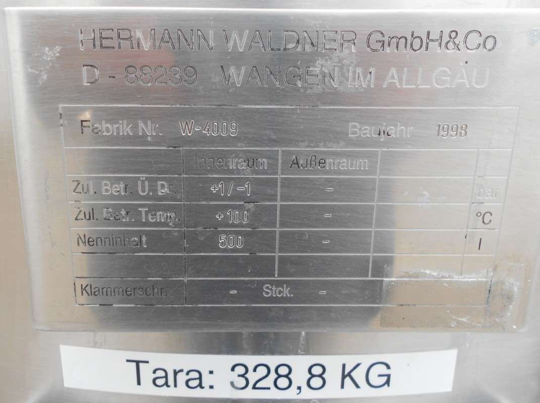 Rührwerkbehälter aus Edelstahl (V2A) druck/unterdr (2)