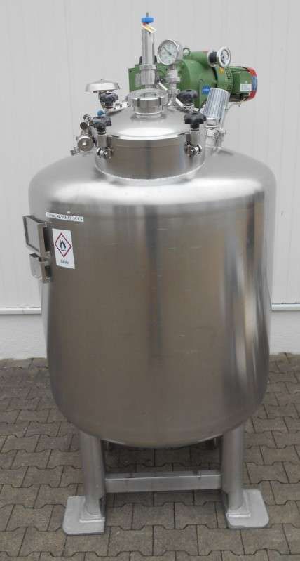 Rührwerbehälter aus Edelstahl V2A, druck/unterdr. (3)