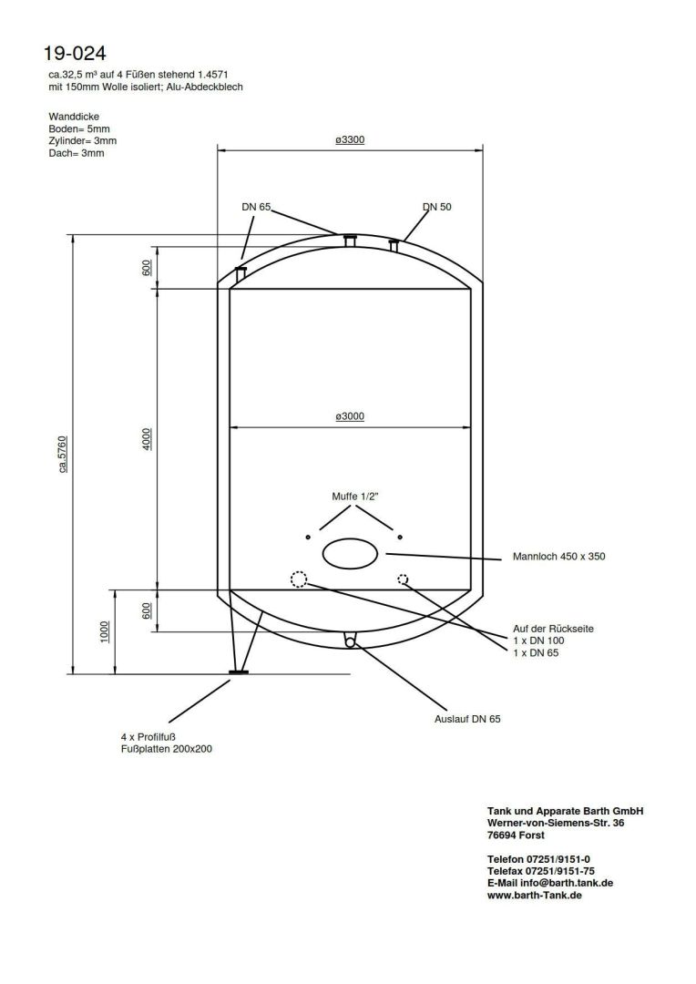 Lagerbehälter aus Edelstahl (V4A), isoliert (5)