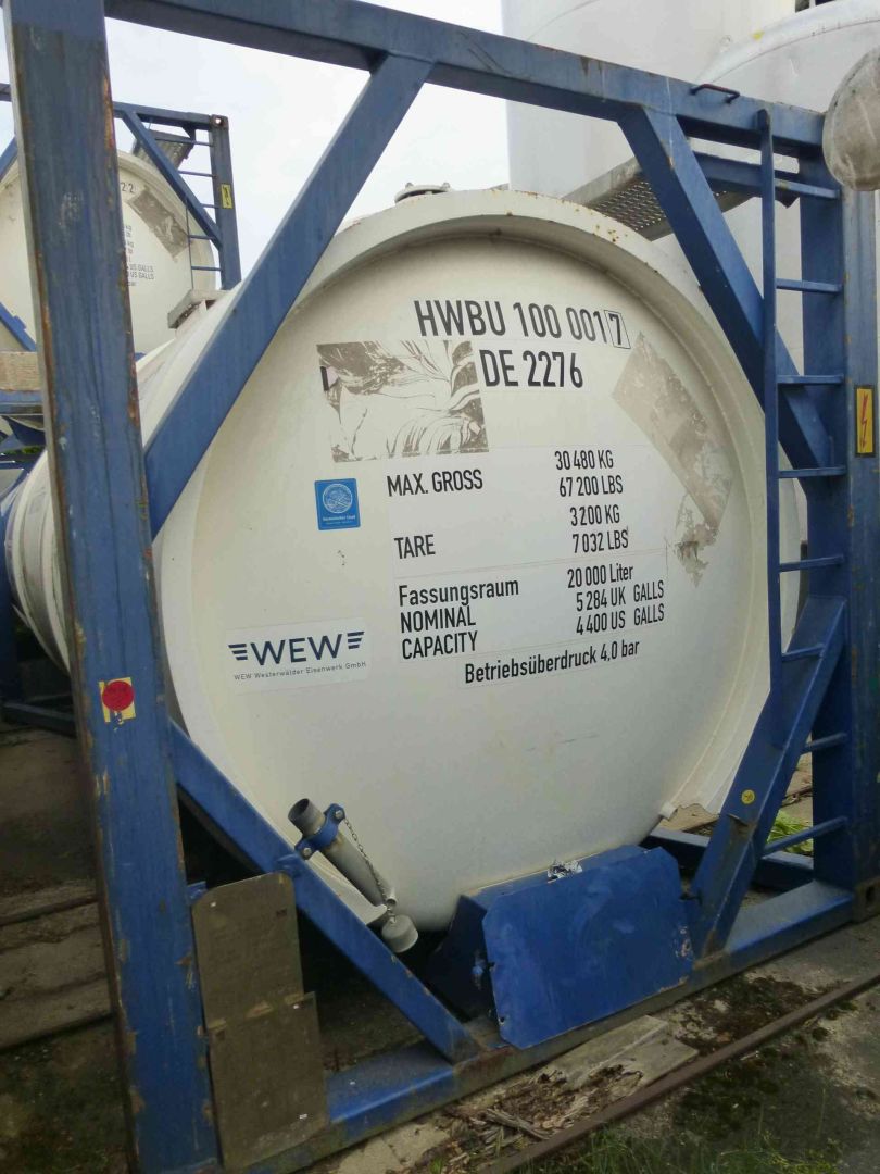 Lagerbehälter aus Edelstahl (V2A), 20