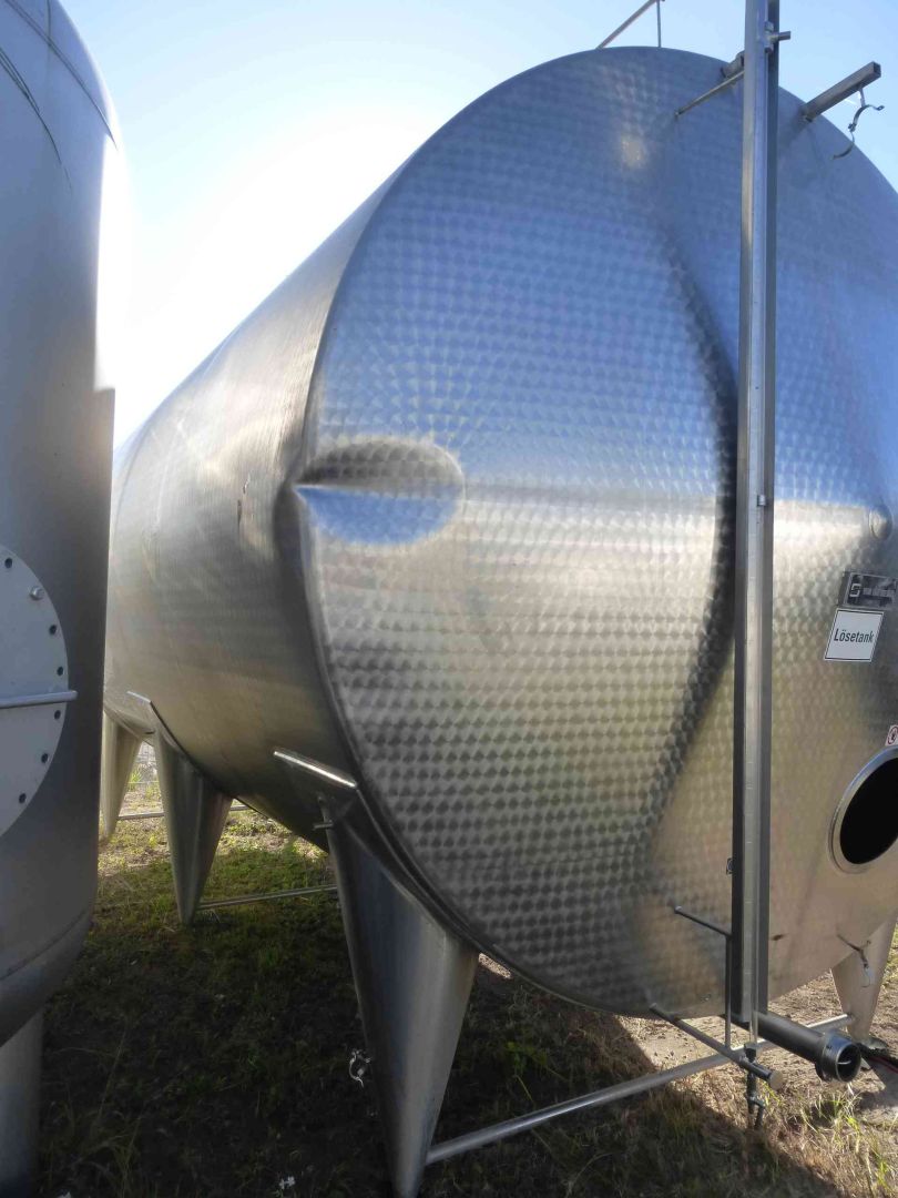 R&uuml;hrwerkbeh&auml;lter aus Edelstahl (V2A), liegend (1)