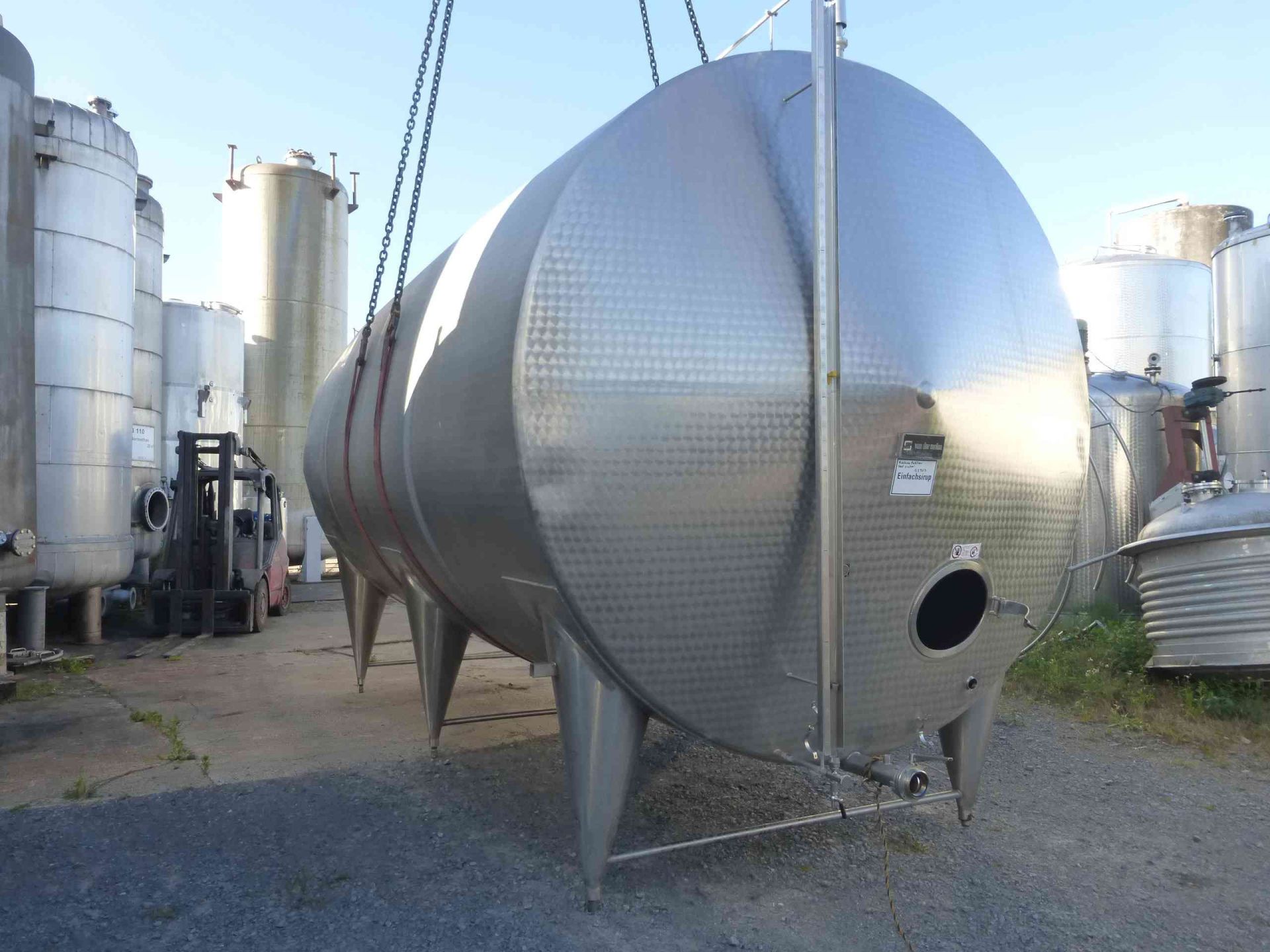 Rührwerkbehälter aus Edelstahl (V2A), liegend (4)