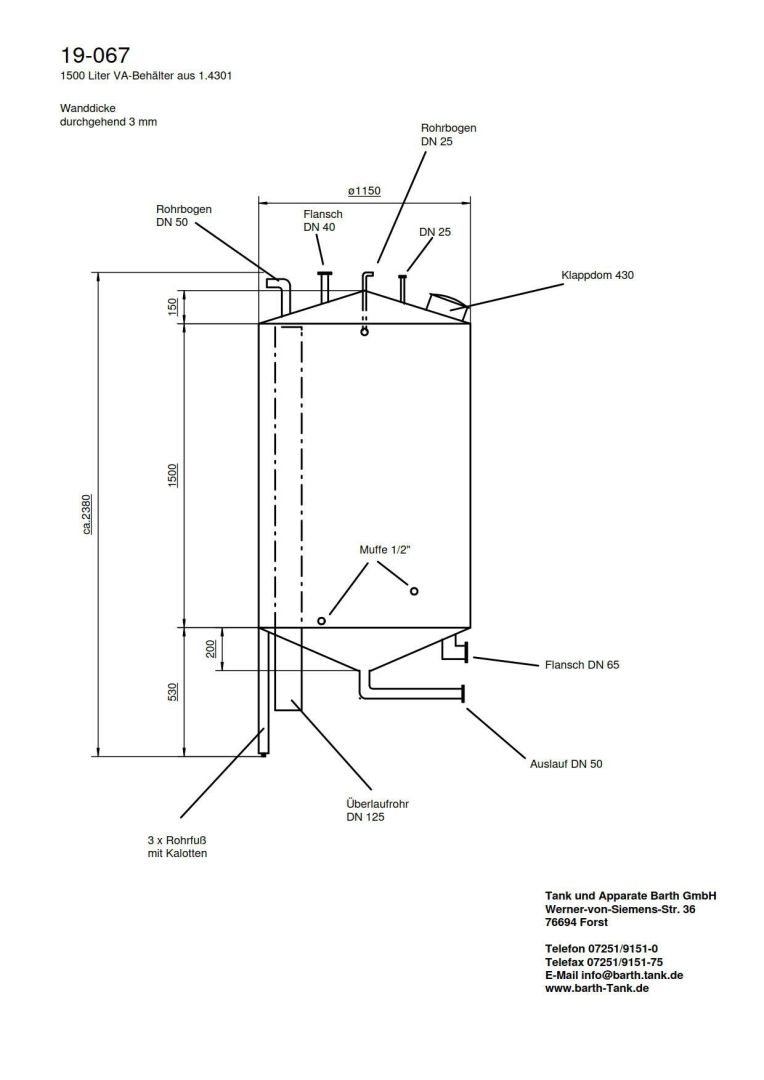 Druckbehälter aus Stahl, (Druckluftwasserkessel) (5)