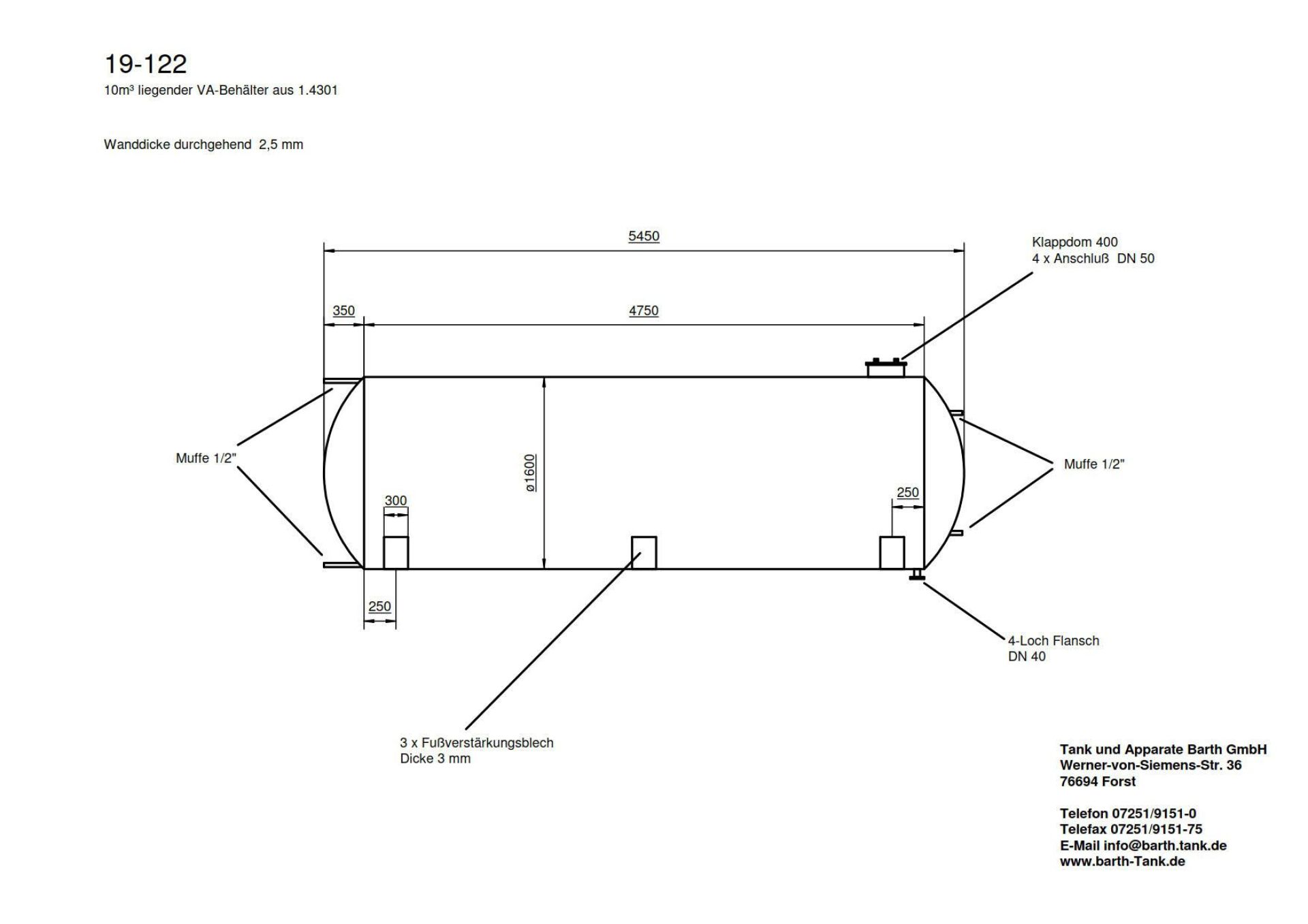 Lagerbehälter aus Edelstahl (V2A), isoliert (5)