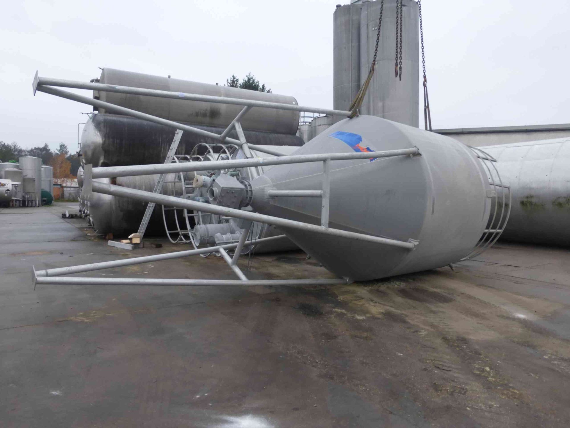 Rührwerksbehälter aus Aluminium, Mischsilo (2)