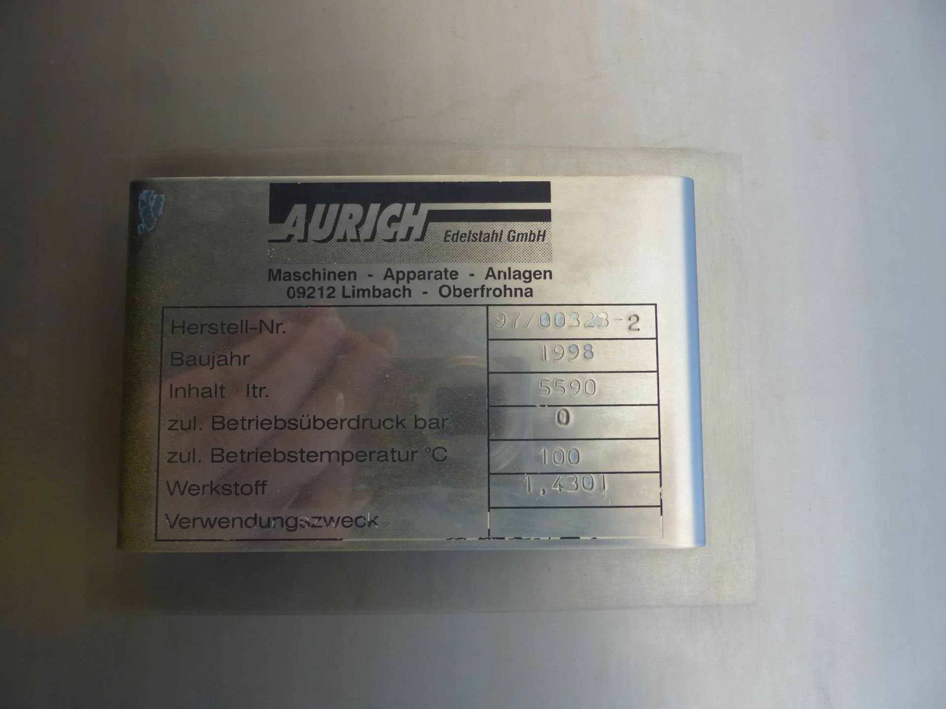 Lagerbehälter aus Edelstahl (V2A), stehend (4)