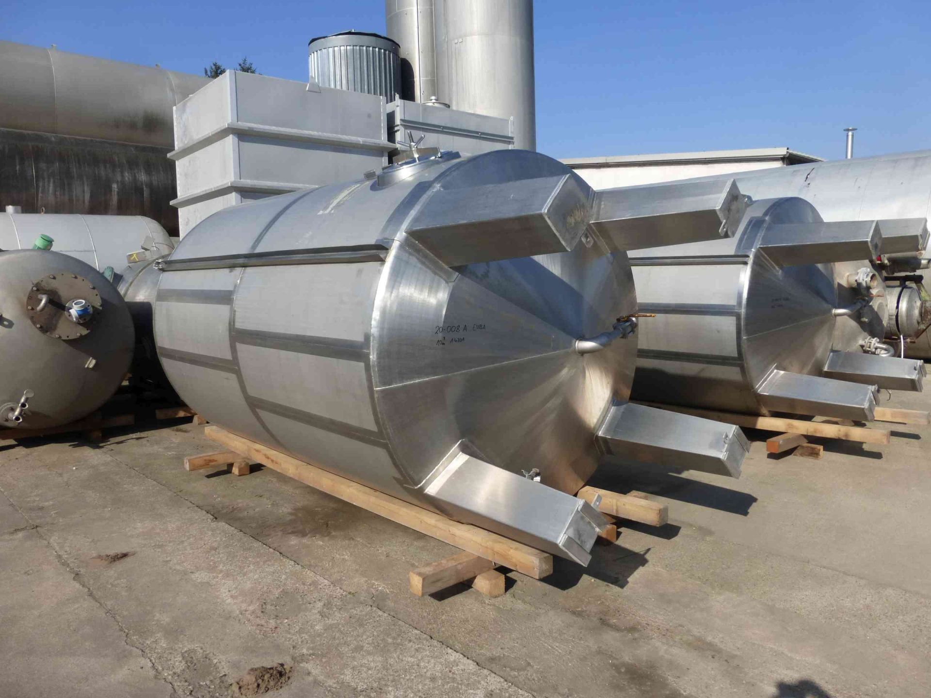 Lagerbeh&auml;lter aus Edelstahl (V2A), stehend (1)