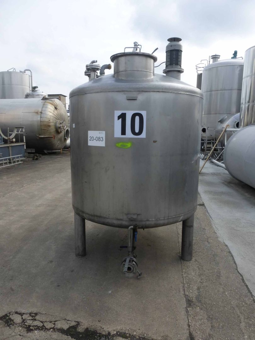 R&uuml;hrwerksbeh&auml;lter aus Edelstahl (V2A), stehend (1)