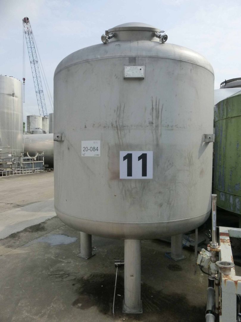 R&uuml;hrwerksbeh&auml;lter aus Edelstahl (V2A), stehend (1)