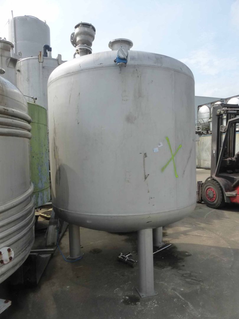 Rührwerksbehälter aus Edelstahl (V2A), stehend (3)