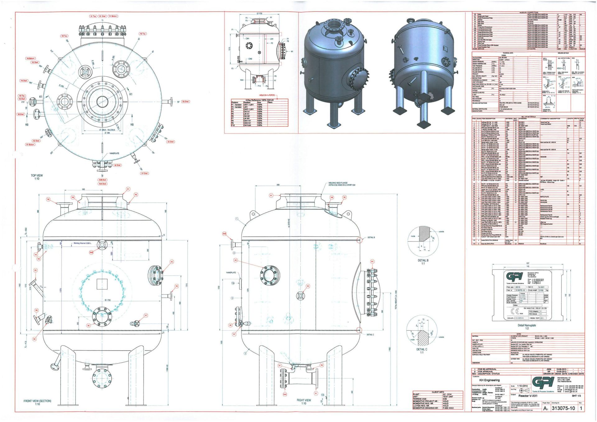 Rührwerksbehälter aus Edelstahl V4A, Druckbehälter (5)