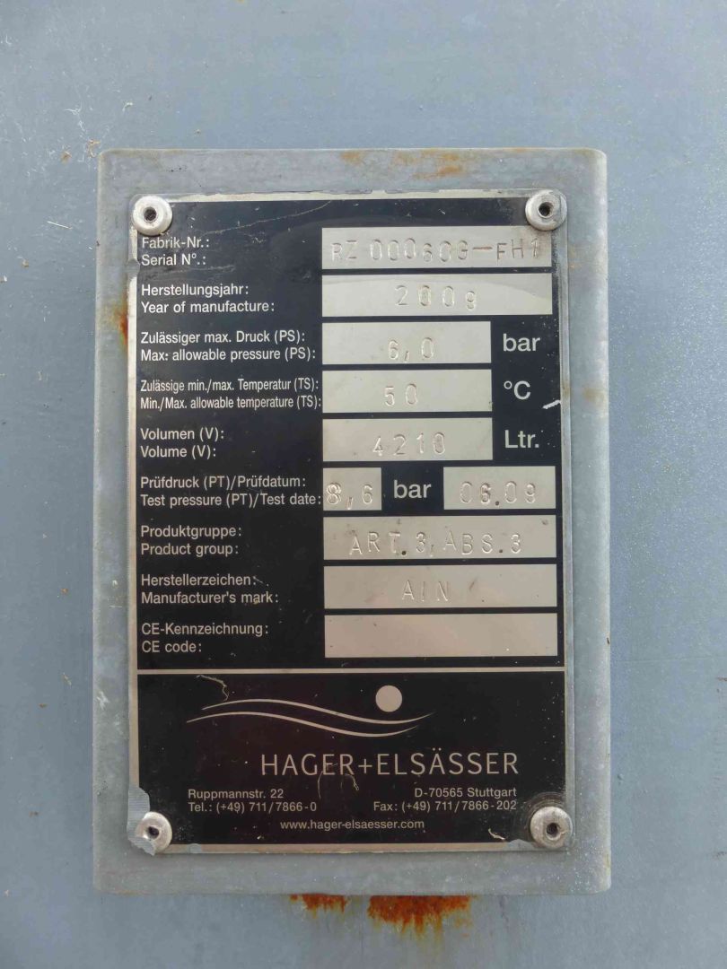 Druck-/Filterbehälter aus Stahl, beschichtet (2)