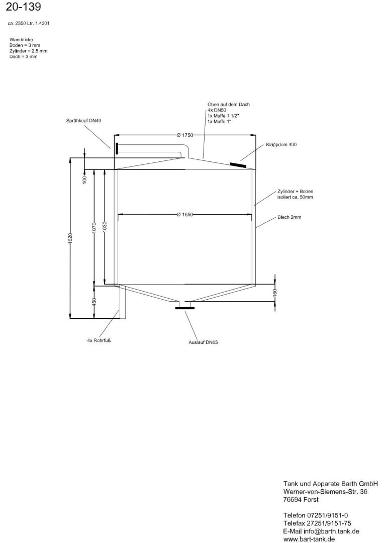 Lagerbehälter aus Edelstahl (V2A), isoliert (5)