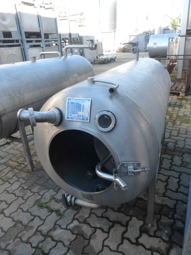 Druckbehälter aus Edelstahl V2A, liegend (2)