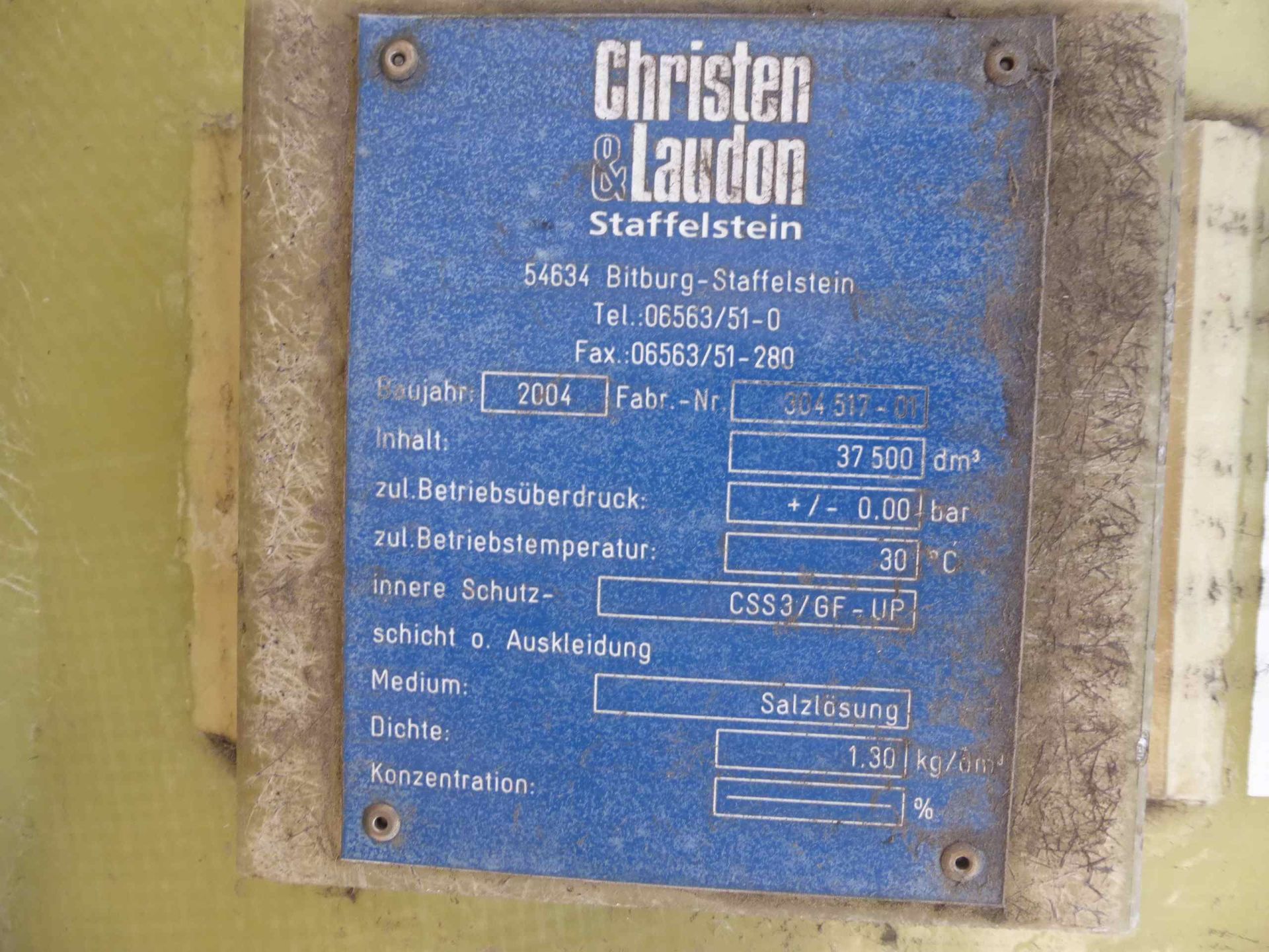 Lagerbehälter aus GFK, Flachboden mir 2% Gefälle (4)