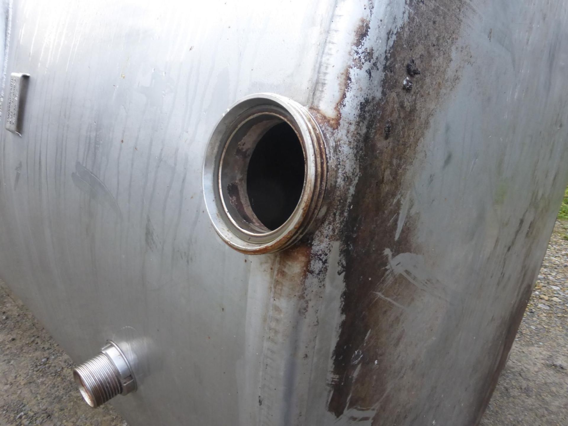 Lagerbehälter aus Edelstahl (V2A), Flachboden (3)