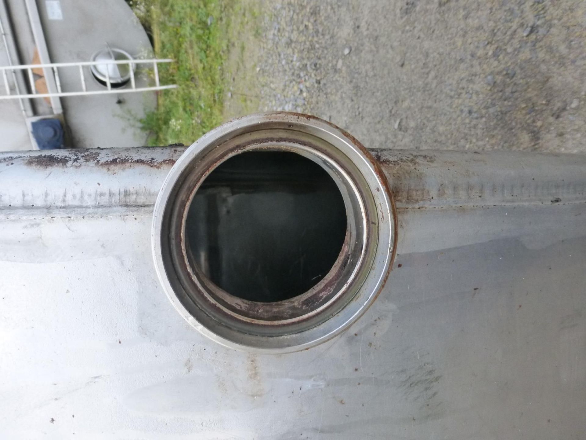 Lagerbehälter aus Edelstahl (V2A), Flachboden (4)