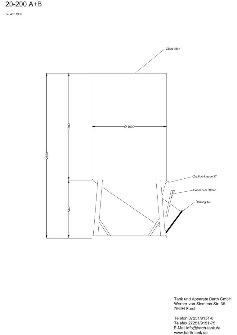 Lagerbehälter aus GFK, Maischebehälter (5)