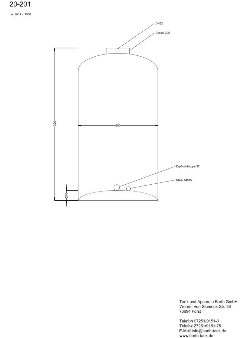 Lagerbehälter aus GFK, stehend (3)