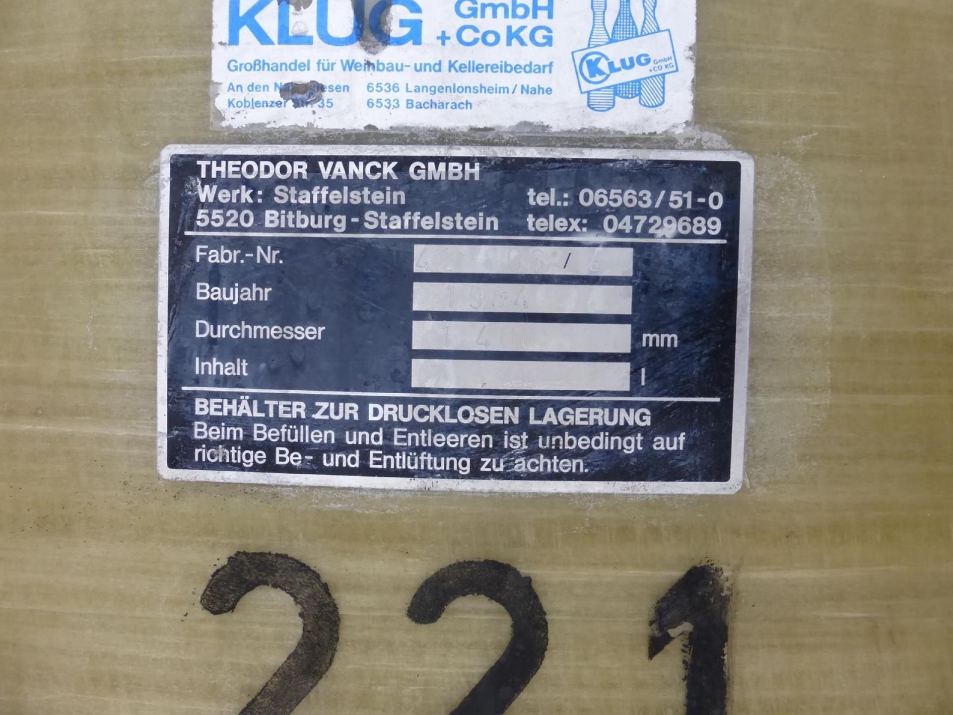 Lagerbehälter aus GFK, Flachbodenbehälter (3)