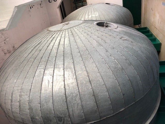 Druckbehälter aus Edelstahl (V2A), liegend (4)