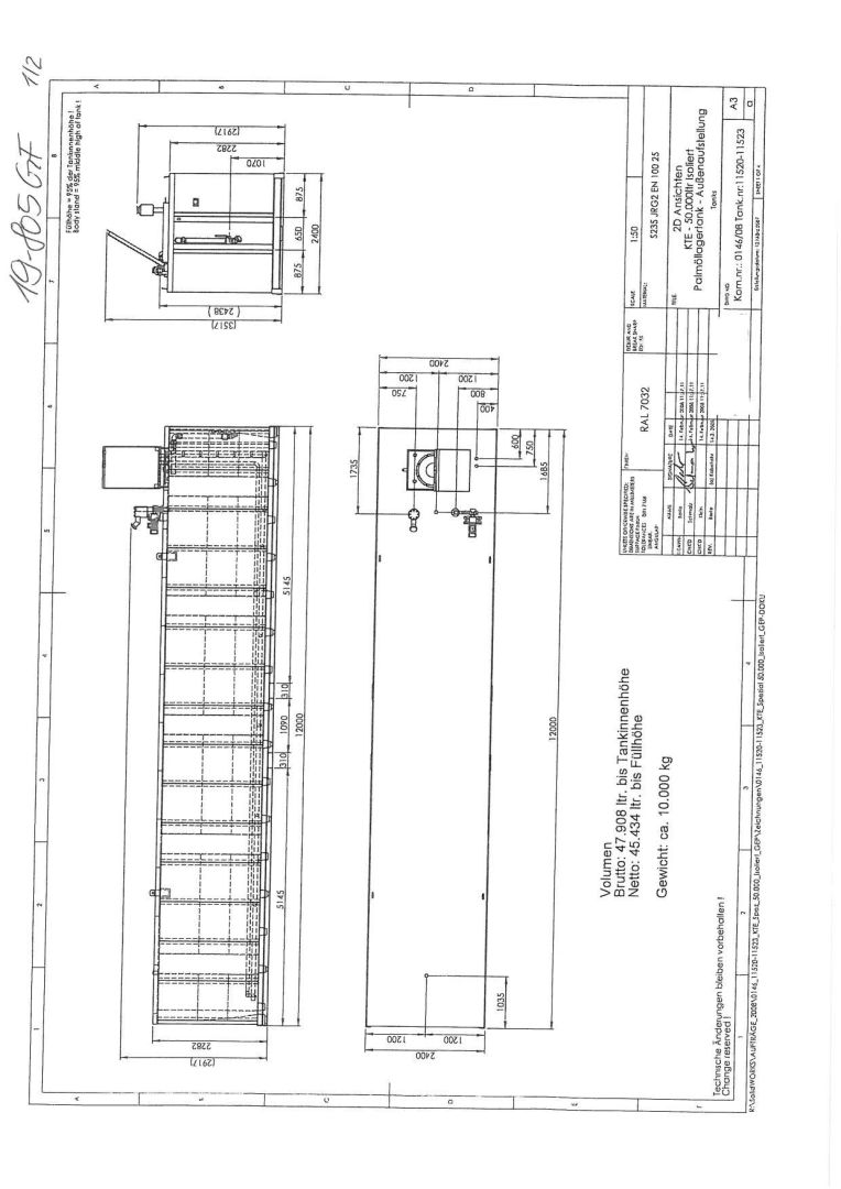 (fr. 19-805GF) Stahlb., rechteckig (ehem.Palmölb) (5)