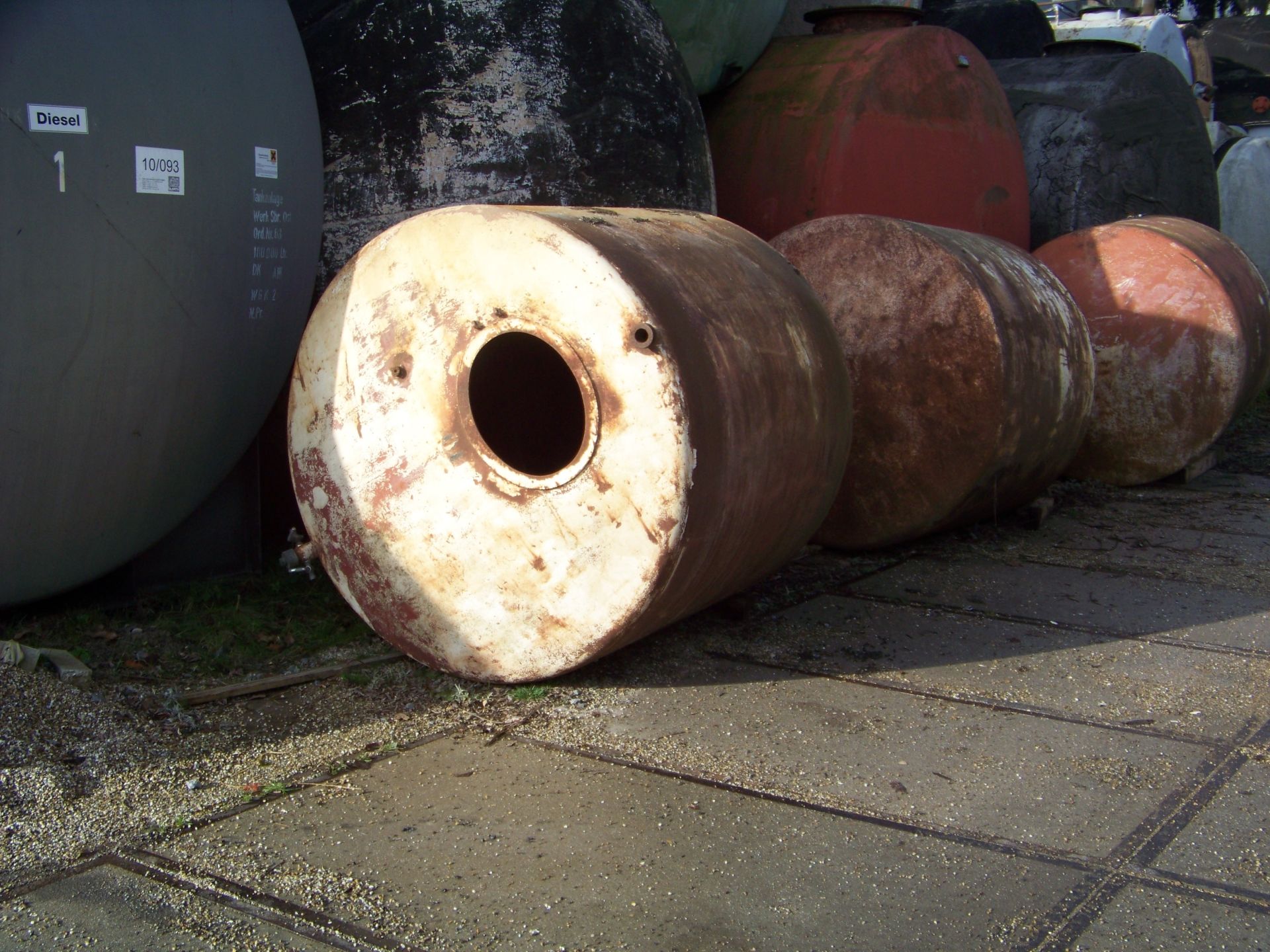 Liegender Stahlbeh&auml;lter (Biertank) - gebraucht - (1)