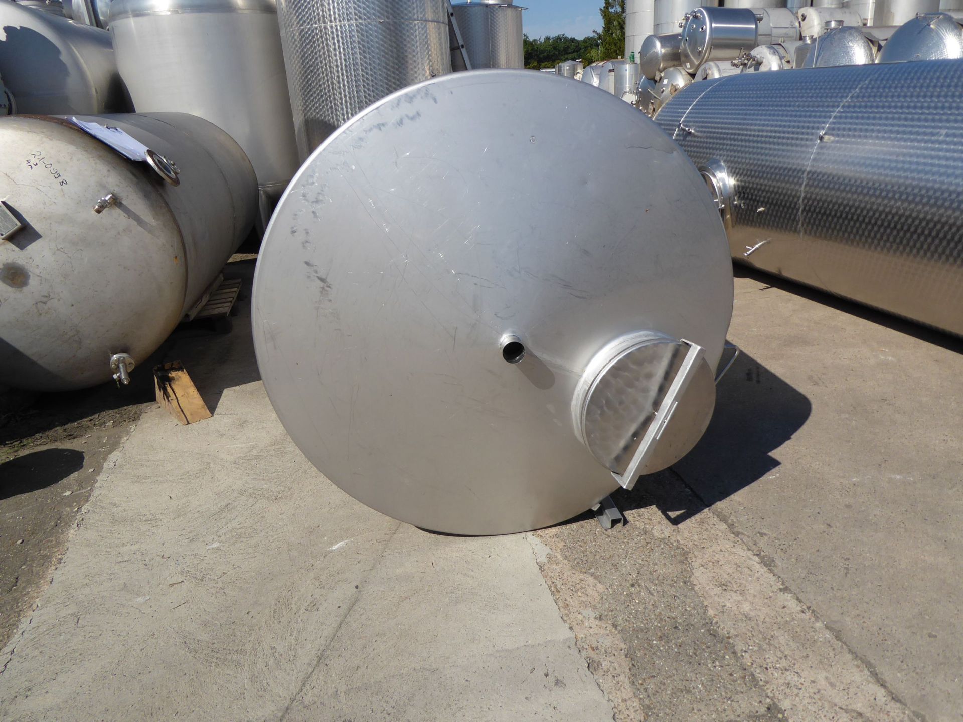 Lagerbehälter aus Edelstahl (V2A), stehend (5)