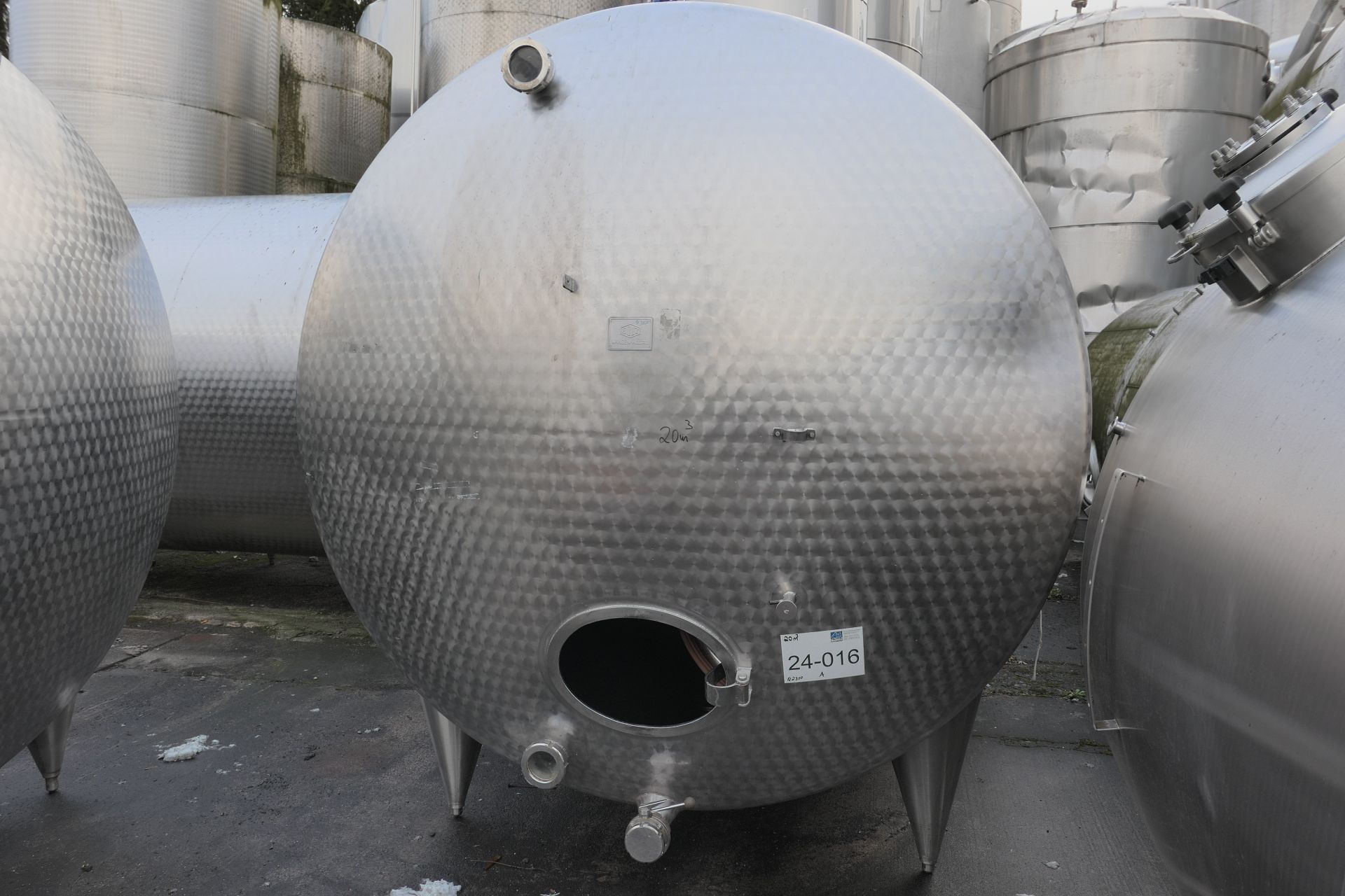 Lagerbeh&auml;lter aus Edelstahl (V2A), liegend (1)