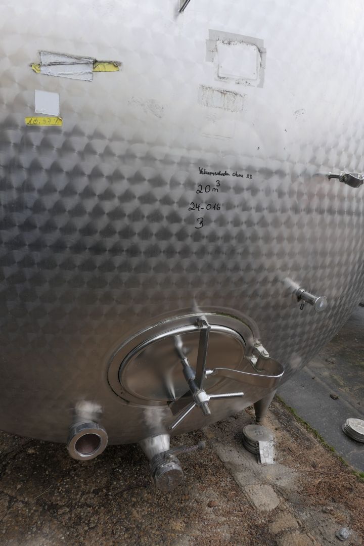 Lagerbehälter aus Edelstahl (V2A), liegend (3)