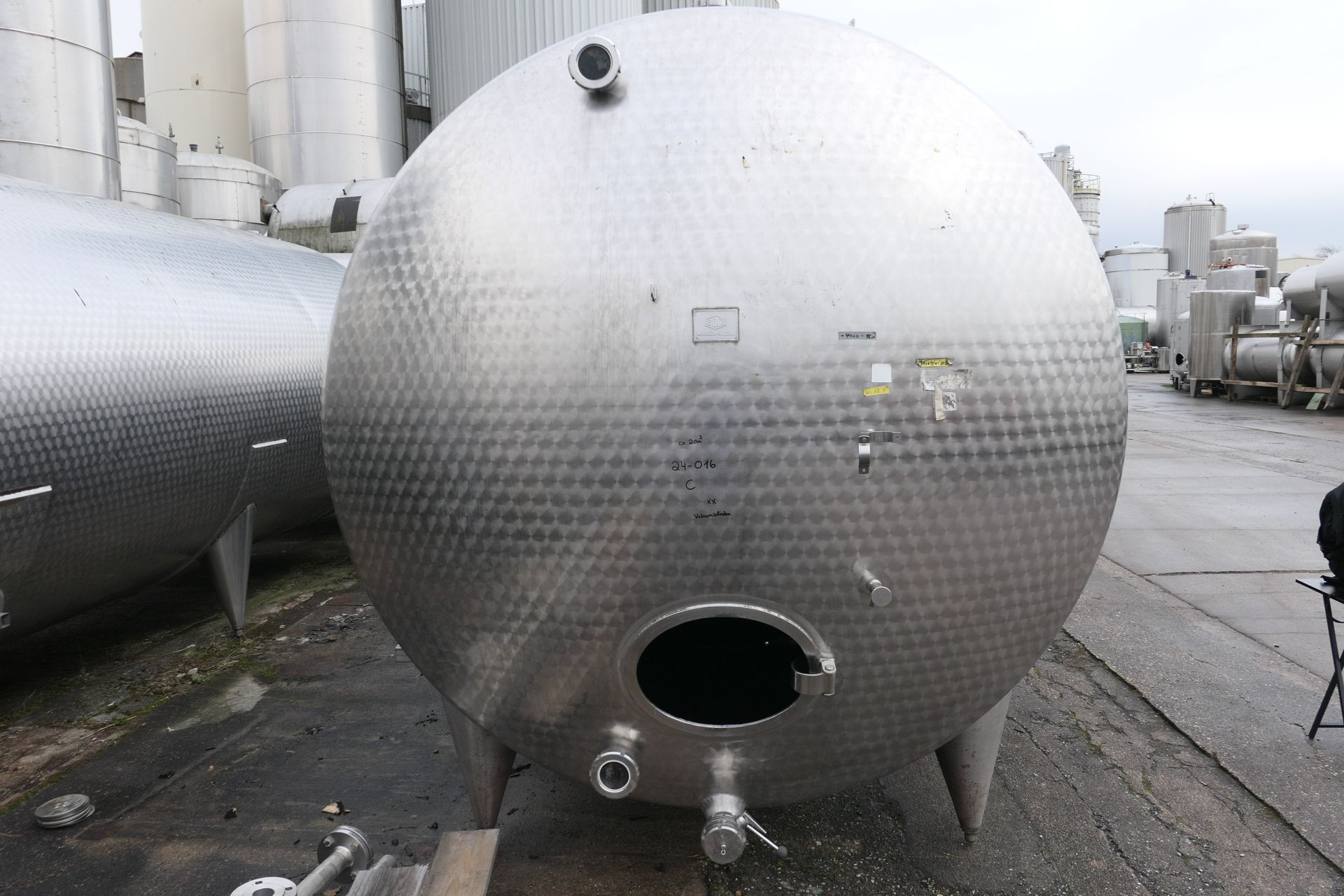 Lagerbeh&auml;lter aus Edelstahl (V2A), liegend (1)