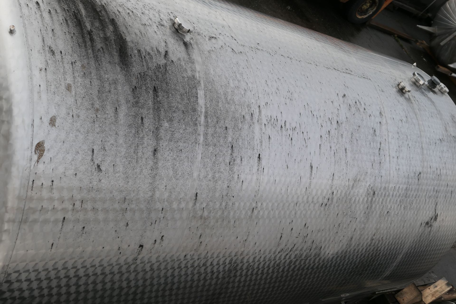 Lagerbehälter aus Edelstahl (V2A), liegend (3)