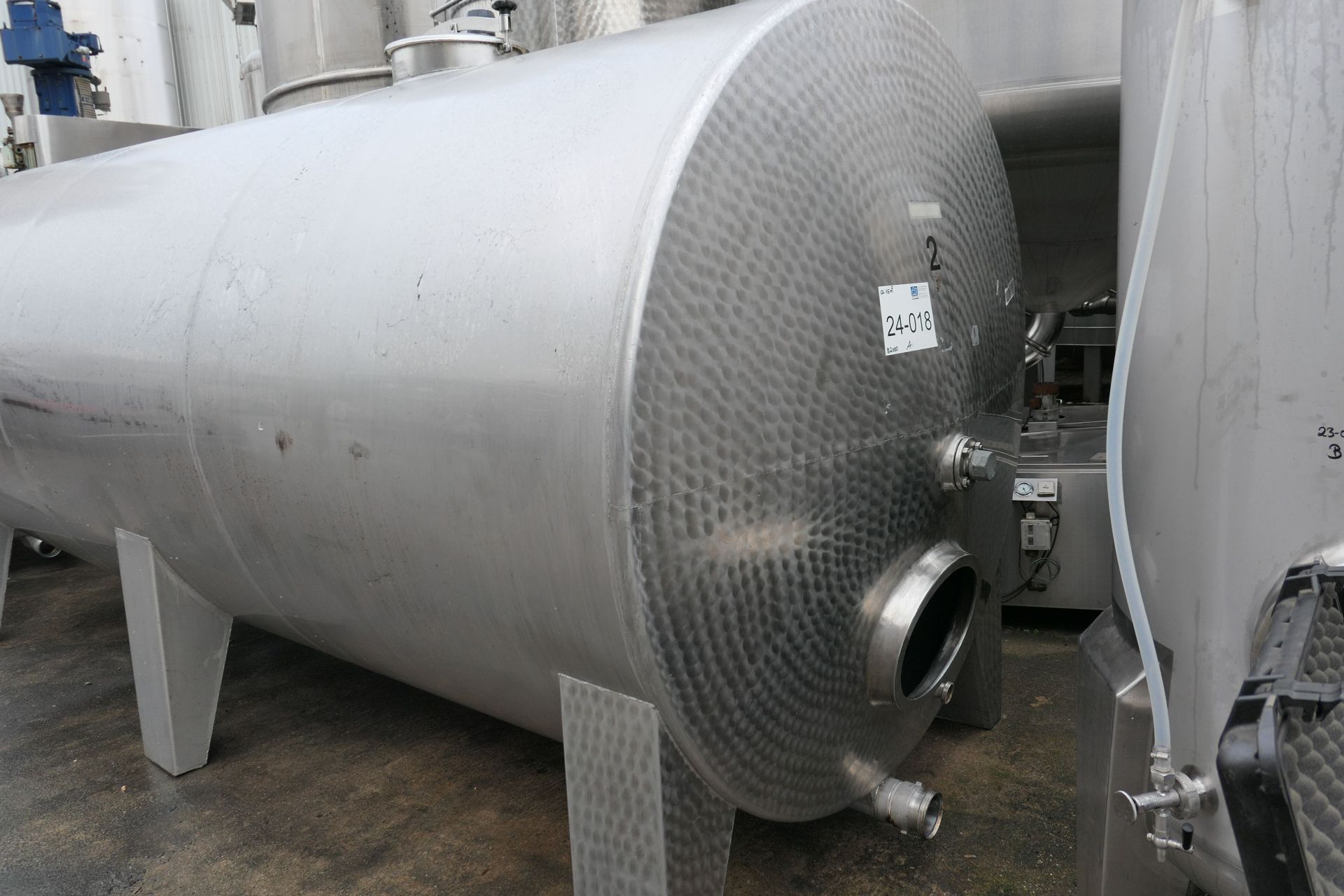 Rührwerkbehälter aus Edelstahl (V2A), liegend (2)