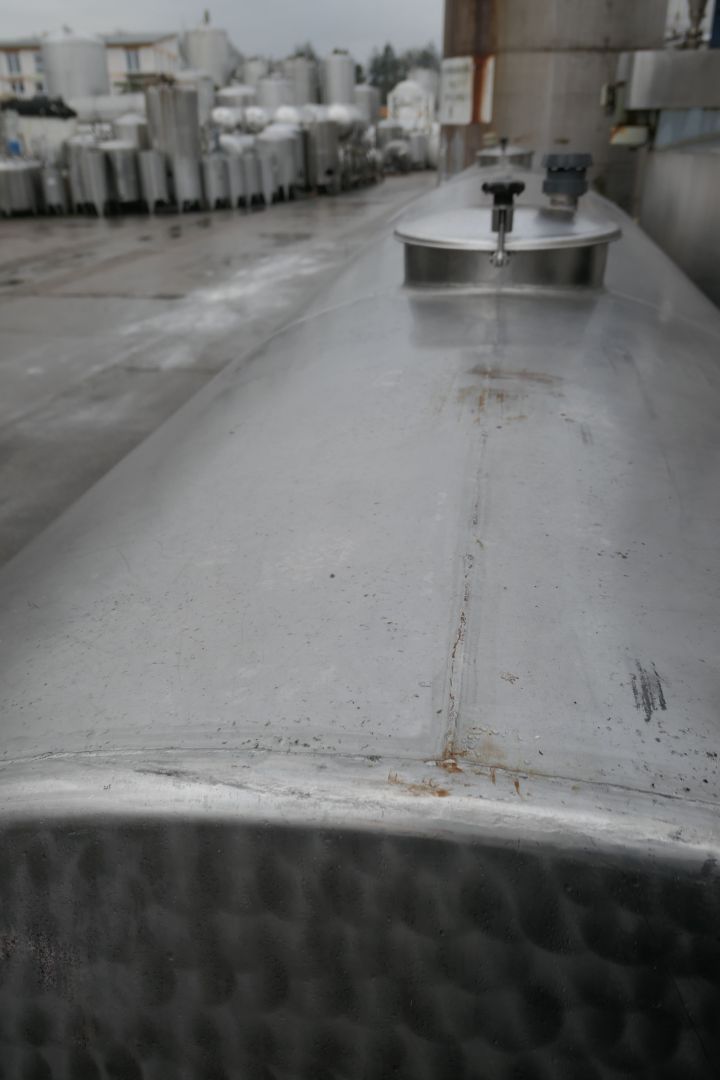 Rührwerkbehälter aus Edelstahl (V2A), liegend (5)