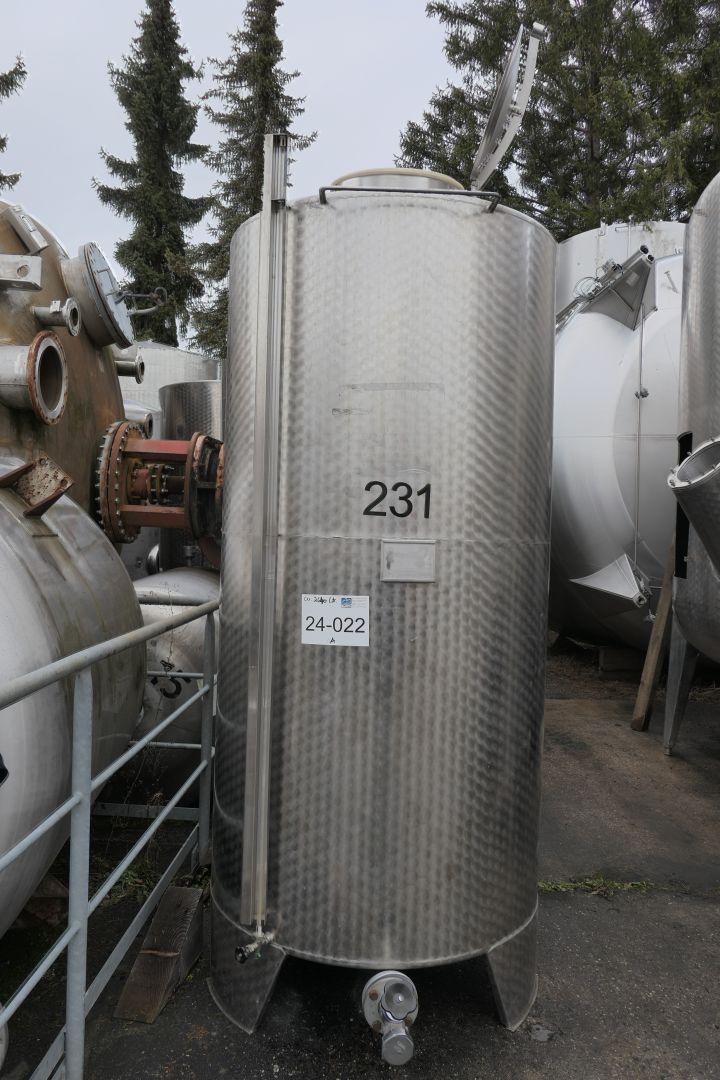 Lagerbeh&auml;lter aus Edelstahl (V2A), stehend (1)