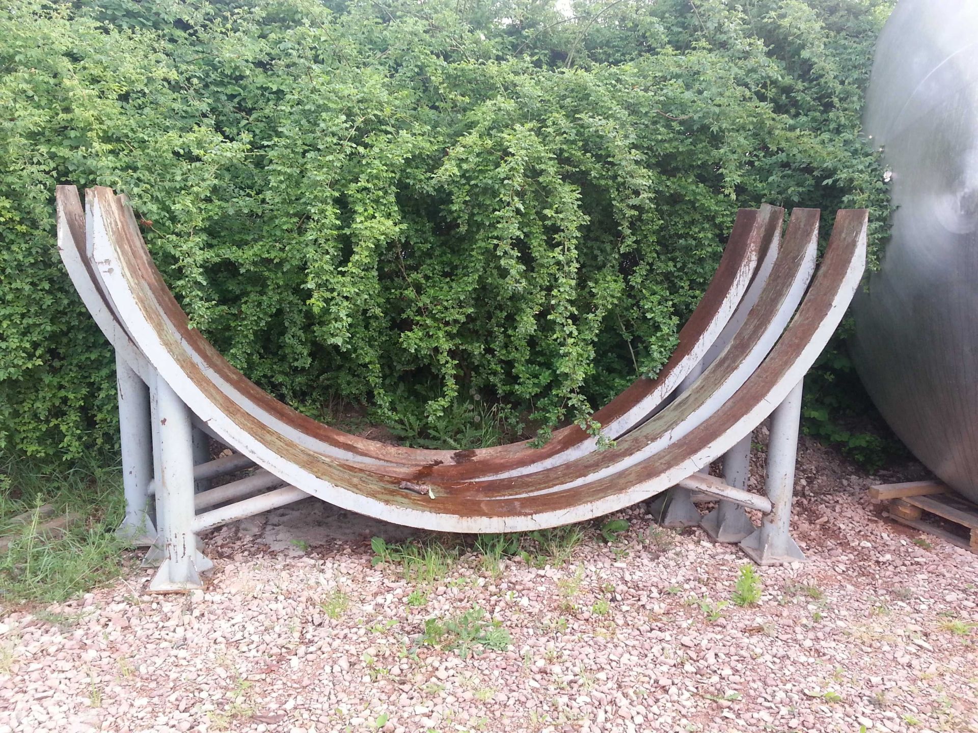 Liegender Edelstahlbehälter -gebraucht- Behälter m (4)