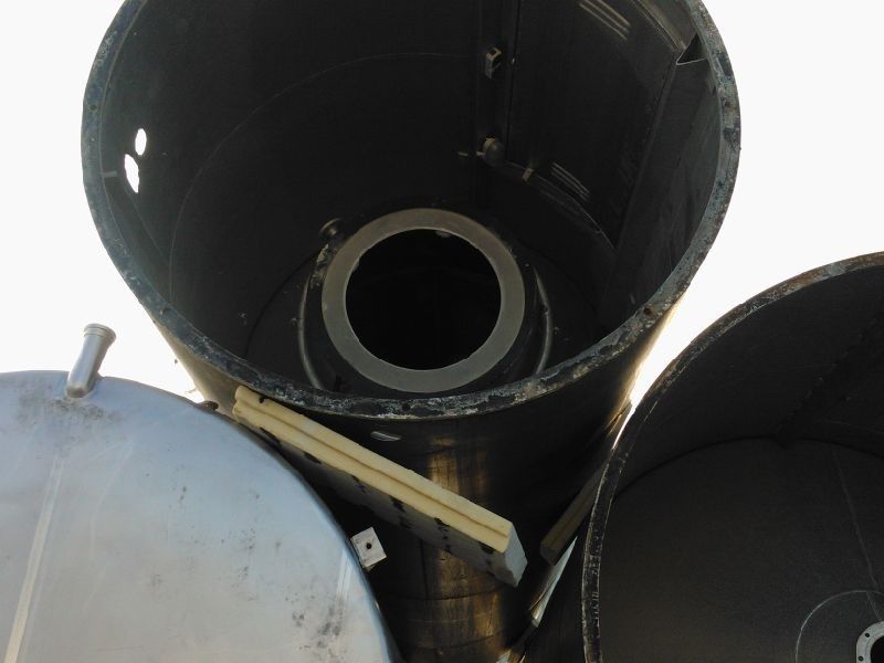 Aluminium silo with long skirt, 30 m³ (5)