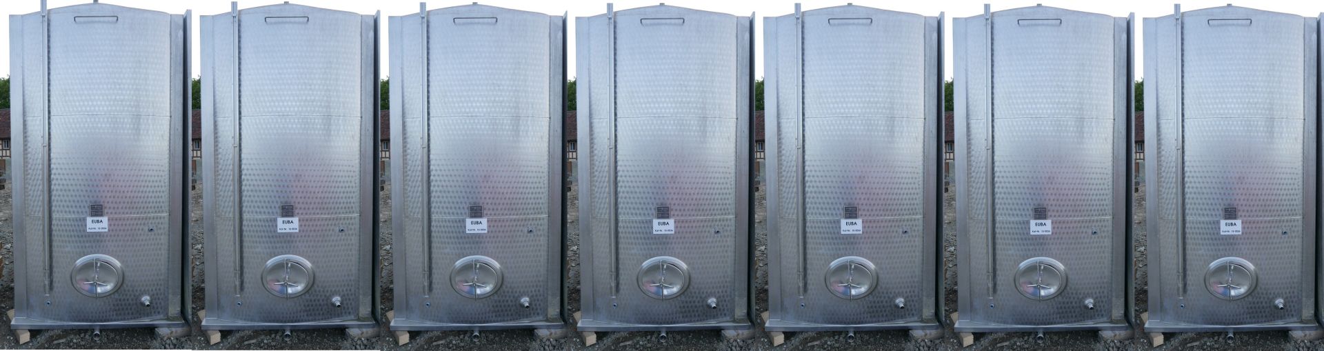 Lagerbehälter aus Edelstahl (V2A), kubisch (2)