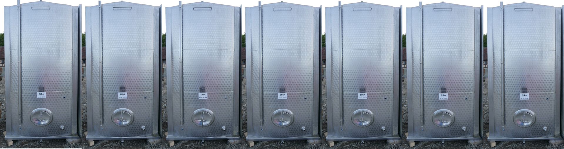 Lagerbehälter aus Edelstahl (V2A), kubisch (2)