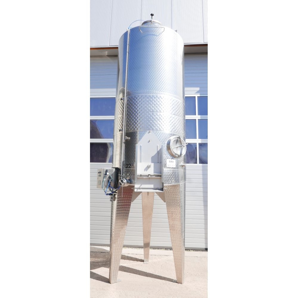 R&uuml;hrwerkbeh&auml;lter aus Edelstahl (V2A), liegend (1)