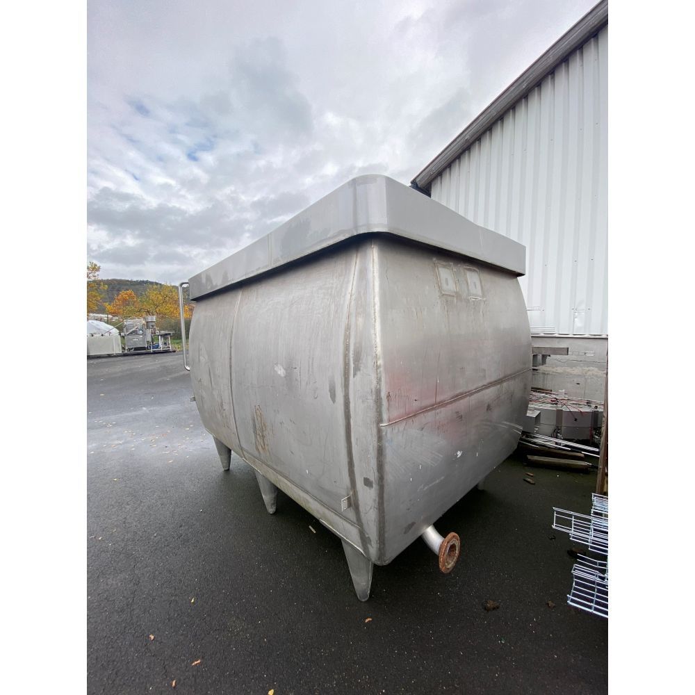 Lagerbehälter aus Edelstahl (V2A), Wanne (3)